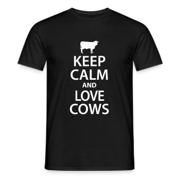Vaches vaches - T-shirt homme - noir - Devant - AI Model Male 178 light (178cm)