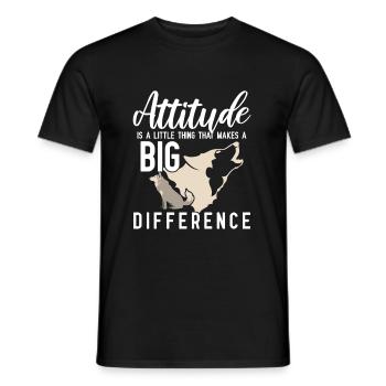 chien de traîneau - T-shirt homme - noir - Devant - AI Model Male 178 light (178cm)