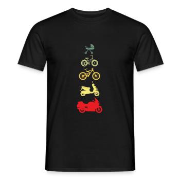 Motorcycle - Men's T-Shirt - black - Front - AI Model Male 178 light (178cm)