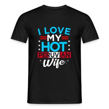 Peru - Männer T-Shirt - Schwarz - Vorne - AI Model Male 178 light (178cm)