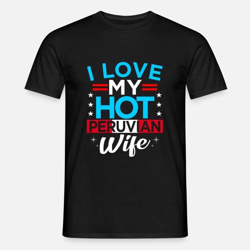 Peru - Männer T-Shirt - Schwarz