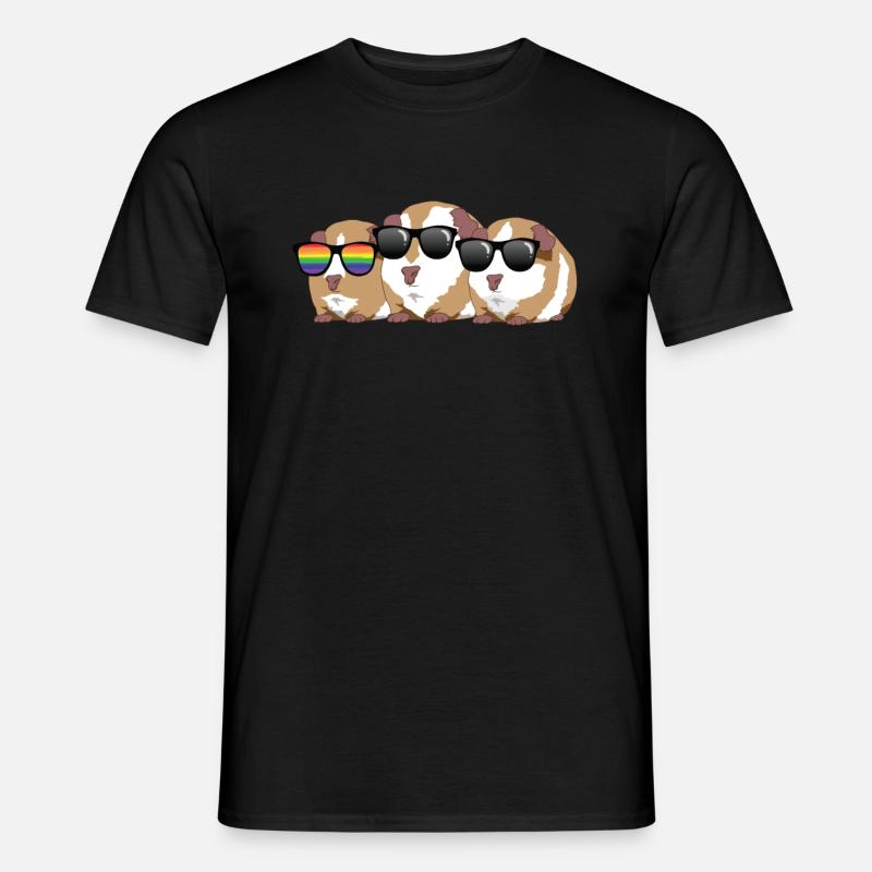 Meerschweinchen - Männer T-Shirt - Schwarz