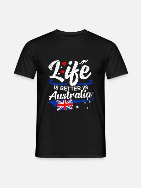 Australia - Men's T-Shirt - black