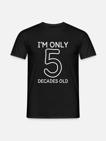 50th birthday - Men's T-Shirt - black