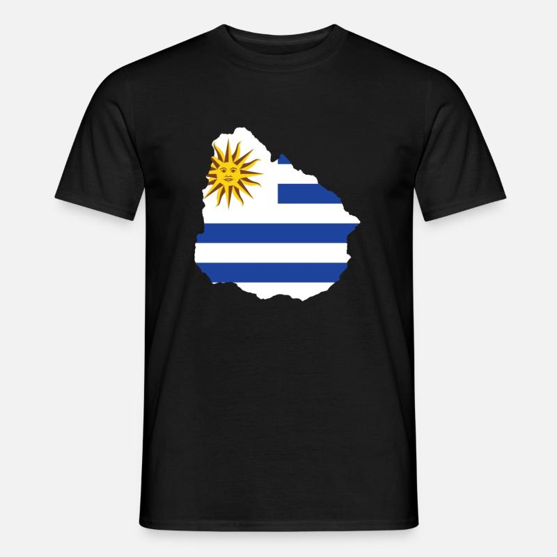 Uruguay - Männer T-Shirt - Schwarz