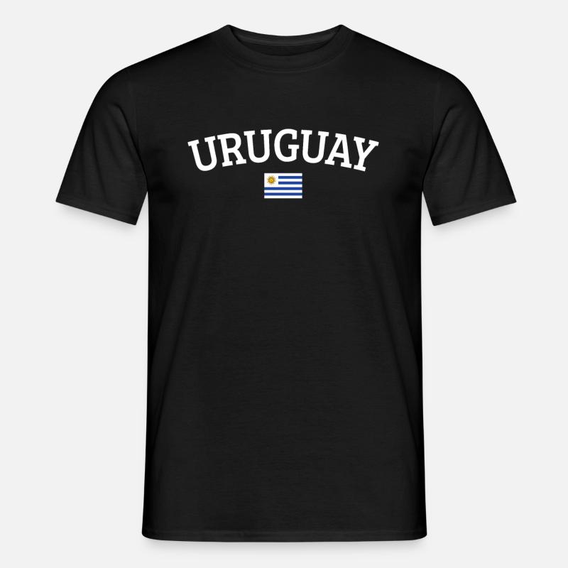 Uruguay - Männer T-Shirt - Schwarz