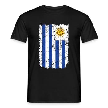 Uruguay - Männer T-Shirt - Schwarz - Vorne - AI Model Male 178 light (178cm)