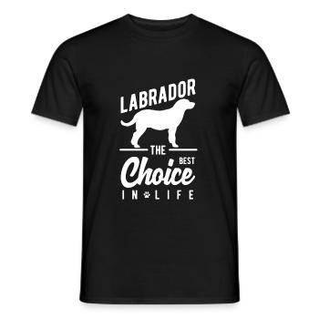Labrador - Men's T-Shirt - black - Front - AI Model Male 178 light (178cm)