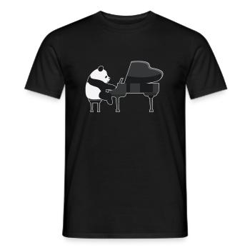 Piano Play Piano Pianist Gift Sweet - Men's T-Shirt - black - Front - AI Model Male 178 light (178cm)