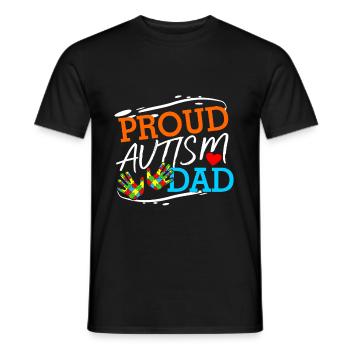 Autismus - Männer T-Shirt - Schwarz - Vorne - AI Model Male 178 light (178cm)