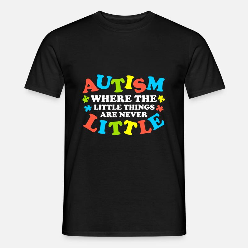 Autismus - Männer T-Shirt - Schwarz