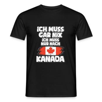 Kanada - Männer T-Shirt - Schwarz - Vorne - AI Model Male 178 light (178cm)