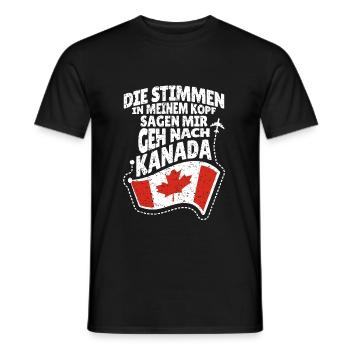 Kanada - Männer T-Shirt - Schwarz - Vorne - AI Model Male 178 light (178cm)