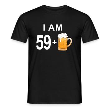 60ème anniversaire - T-shirt homme - noir - Devant - AI Model Male 178 light (178cm)