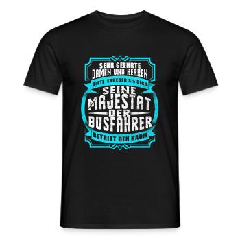 Busfahrer - Männer T-Shirt - Schwarz - Vorne - AI Model Male 178 light (178cm)