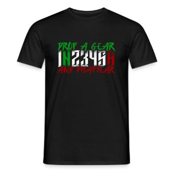 motorcycle - Men's T-Shirt - black - Front - AI Model Male 178 light (178cm)