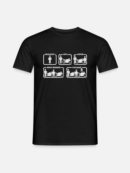 Motorrad - Männer T-Shirt - Schwarz