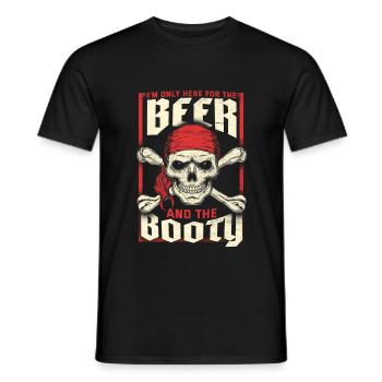 Pirat - Männer T-Shirt - Schwarz - Vorne - AI Model Male 178 light (178cm)