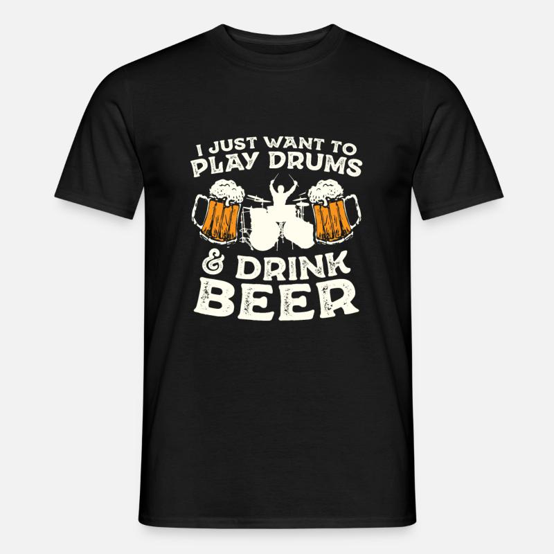Drummer drummer drummer gift - Men's T-Shirt - black