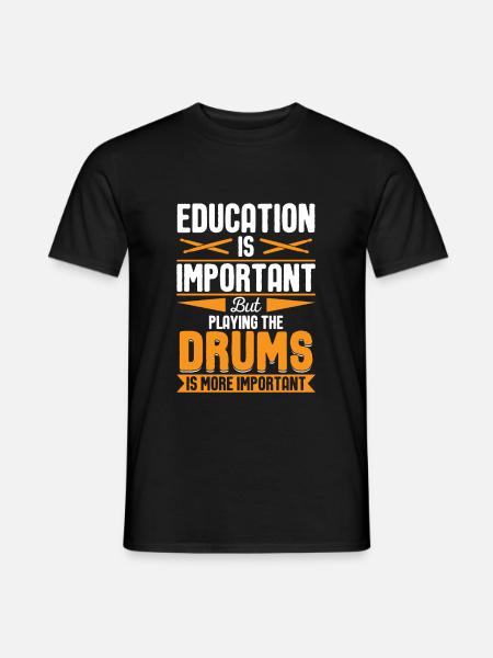 Cadeau de batteur batteur - T-shirt homme - noir