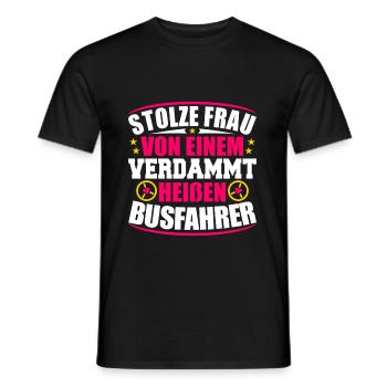 Busman - Men's T-Shirt - black - Front - AI Model Male 178 light (178cm)