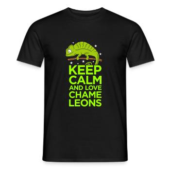 Chameleon - Men's T-Shirt - black - Front - AI Model Male 178 light (178cm)