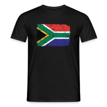 Afrique du Sud - T-shirt homme - noir - Devant - AI Model Male 178 light (178cm)