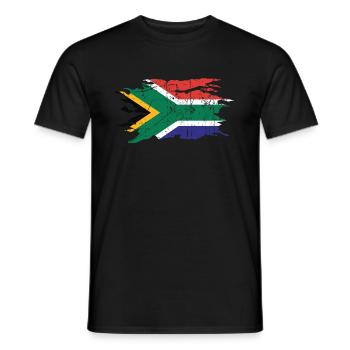 Afrique du Sud - T-shirt homme - noir - Devant - AI Model Male 178 light (178cm)