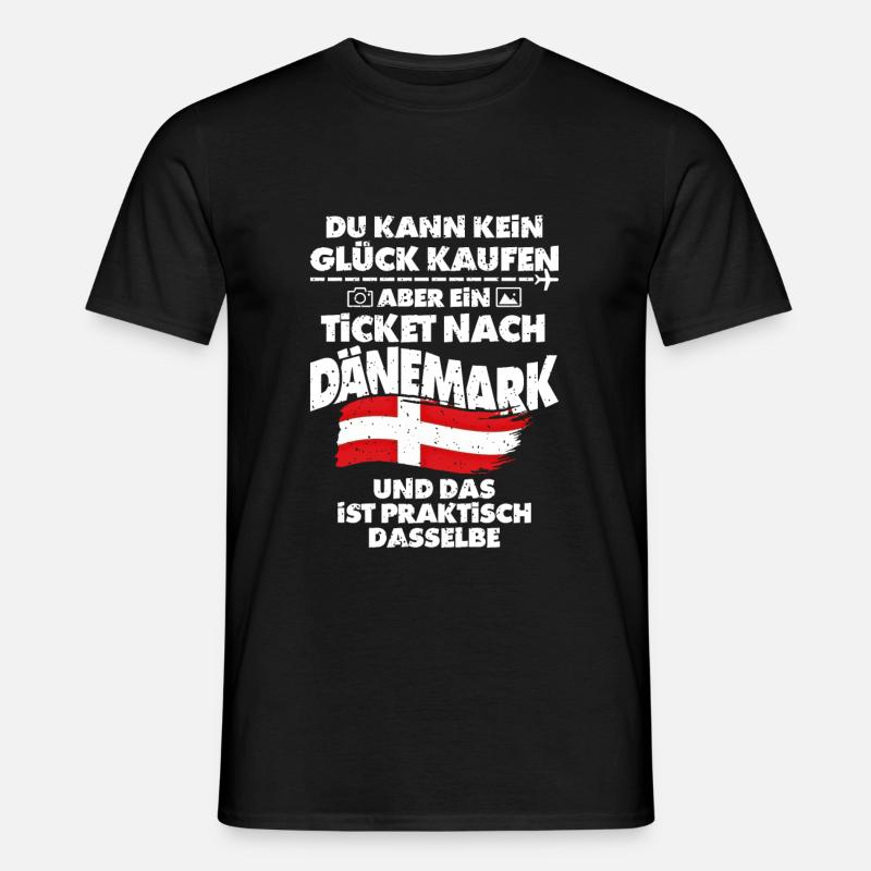 Dänemark - Männer T-Shirt - Schwarz