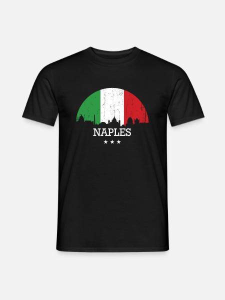 Naples Italy - Men's T-Shirt - black