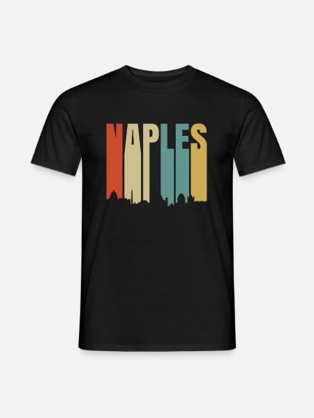 Napoli Italia - T-shirt uomo - nero