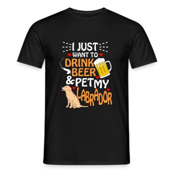 Labrador - T-shirt homme - noir - Devant - AI Model Male 178 light (178cm)