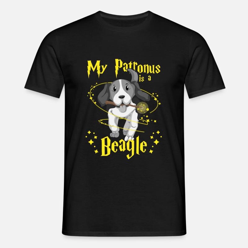 beagle - T-skjorte for menn - svart