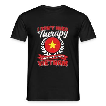 Vietnam - Männer T-Shirt - Schwarz - Vorne - AI Model Male 178 light (178cm)