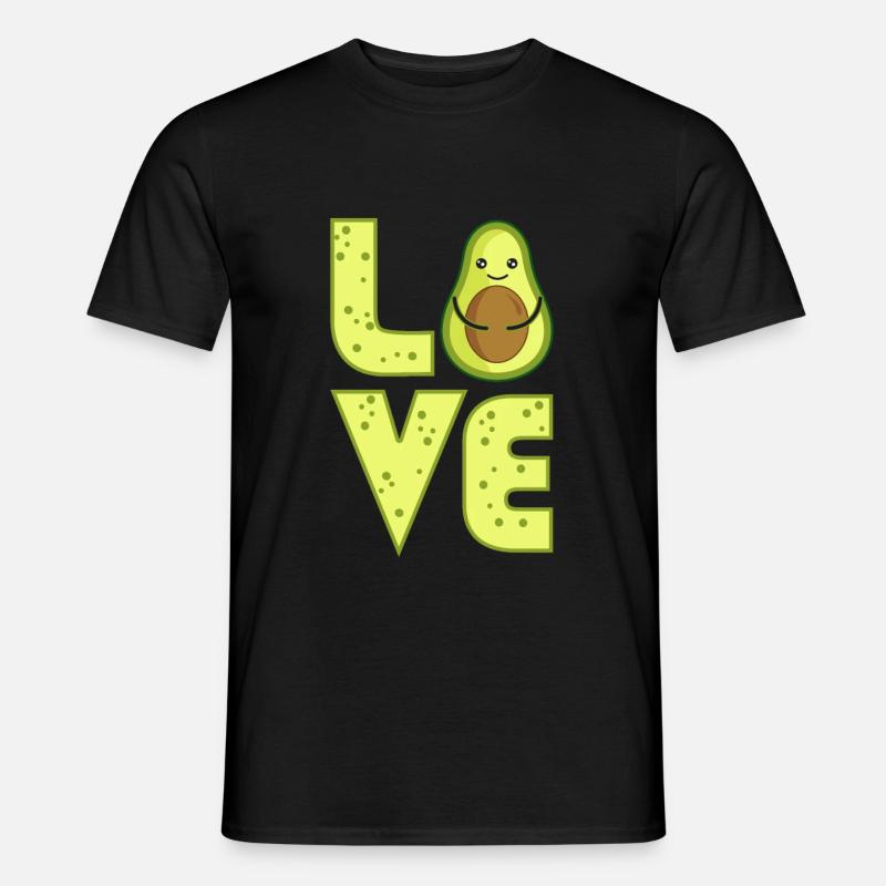 Avocado - Männer T-Shirt - Schwarz