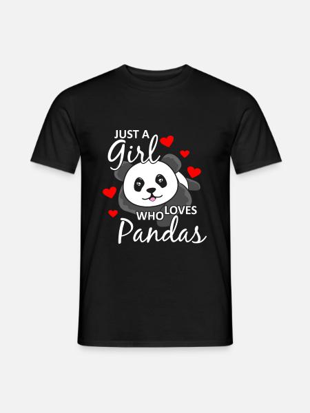 Panda - Men's T-Shirt - black