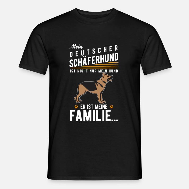 Deutscher Schäferhund - Männer T-Shirt - Schwarz