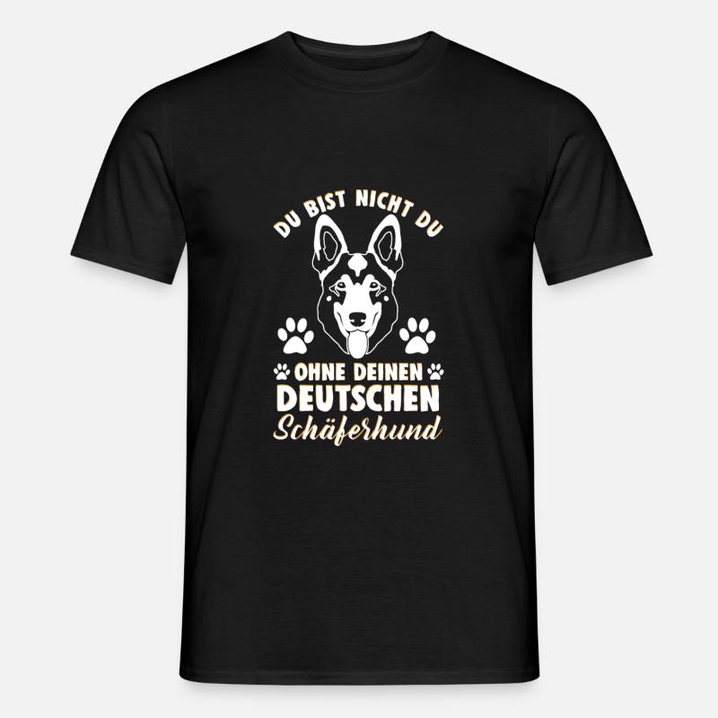 Deutscher Schäferhund - Männer T-Shirt - Schwarz
