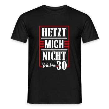 30. Geburtstag - Männer T-Shirt - Schwarz - Vorne - AI Model Male 178 light (178cm)