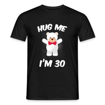 30e anniversaire - T-shirt homme - noir - Devant - AI Model Male 178 light (178cm)
