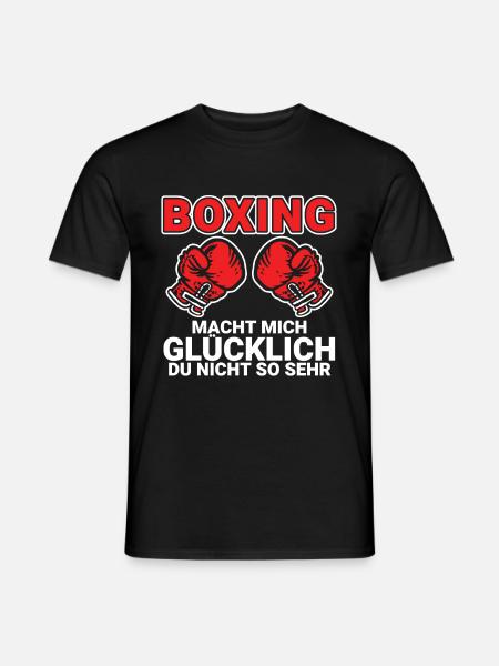 Boxen - Männer T-Shirt - Schwarz