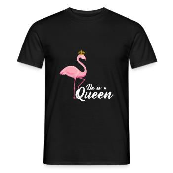 Cadeau d'été Flamingo - T-shirt homme - noir - Devant - AI Model Male 178 light (178cm)