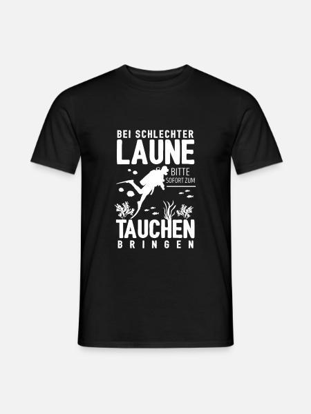 tauchen - Männer T-Shirt - Schwarz