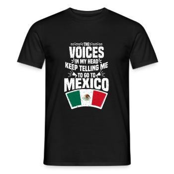 Mexiko - Männer T-Shirt - Schwarz - Vorne - AI Model Male 178 light (178cm)