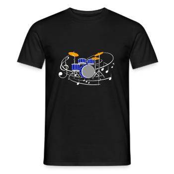 Percussion - Men's T-Shirt - black - Front - AI Model Male 178 light (178cm)