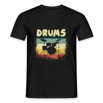 Percussion - Men's T-Shirt - black - Front - AI Model Male 178 light (178cm)