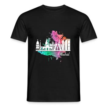 Madrid - Männer T-Shirt - Schwarz - Vorne - AI Model Male 178 light (178cm)