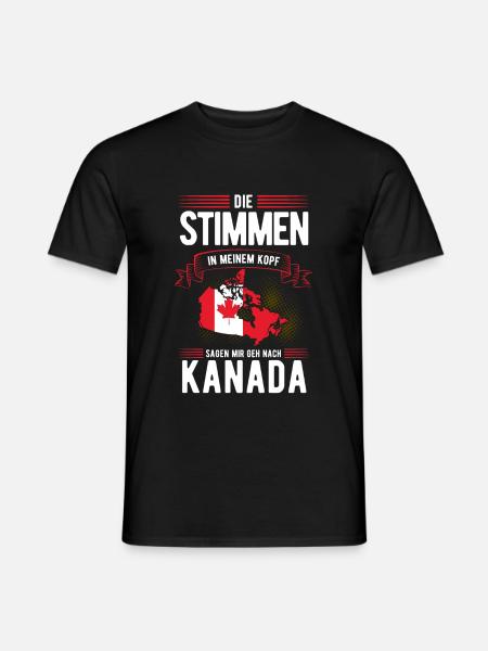 Kanada - Männer T-Shirt - Schwarz