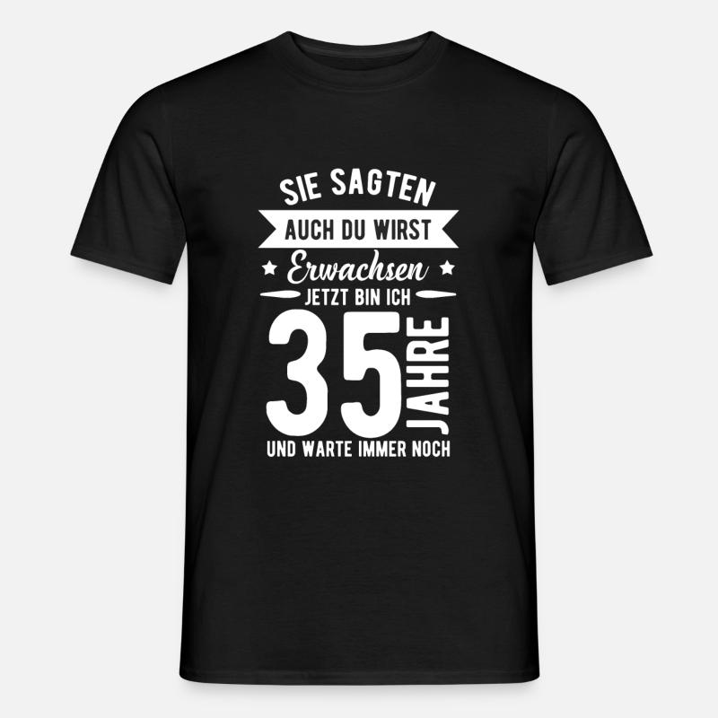 35. Geburtstag - Männer T-Shirt - Schwarz