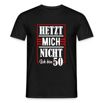 50. Geburtstag - Männer T-Shirt - Schwarz - Vorne - AI Model Male 178 light (178cm)